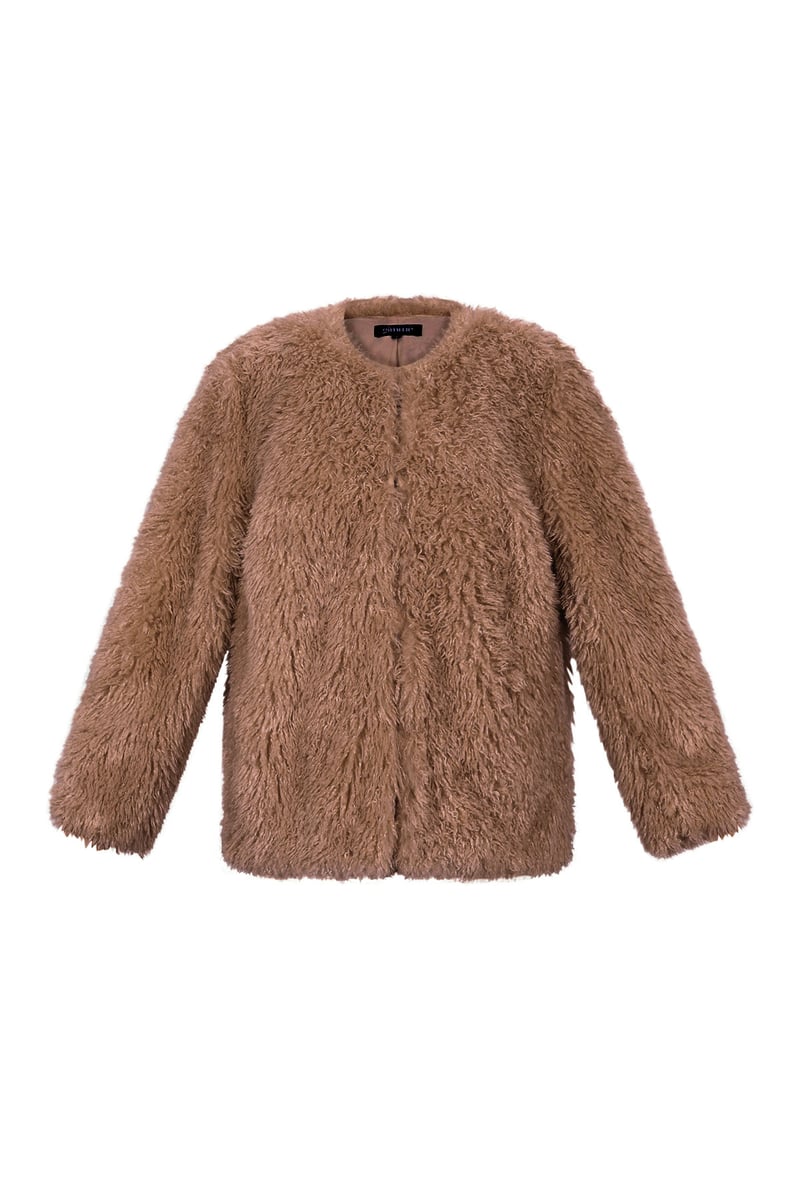 Zachte fluffy jas