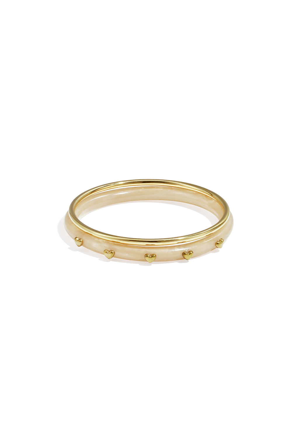 Bangle set met hartjesdetail