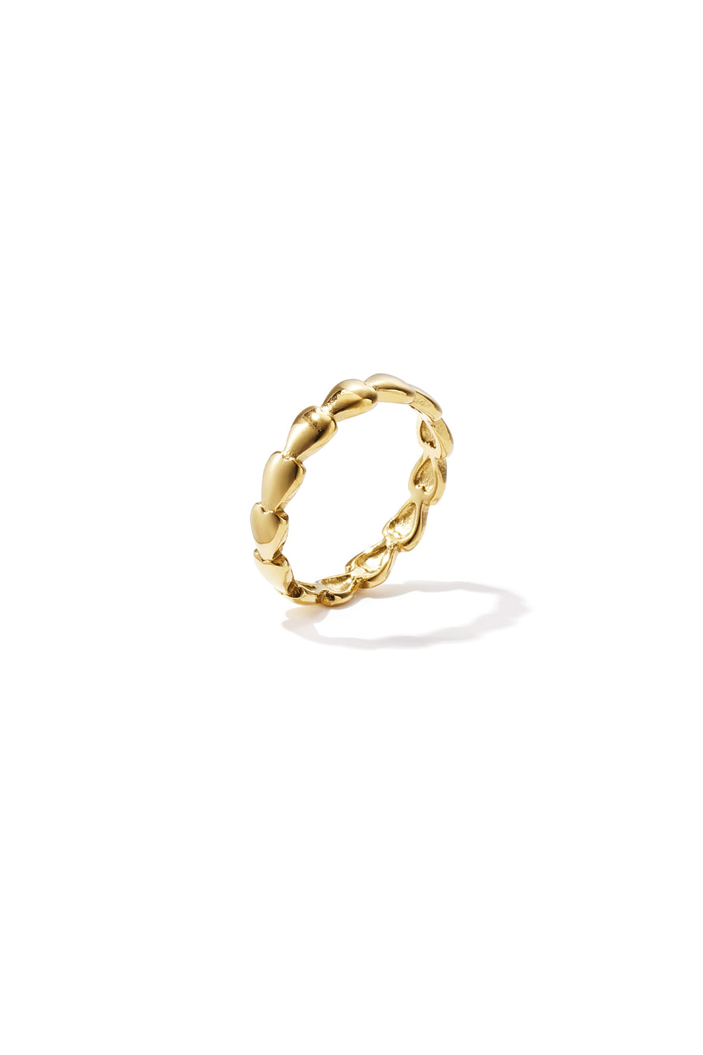 Minimalistische ringen van roestvrij staal met hartvorm, eenvoudige dagelijkse collectie, dames sieraden