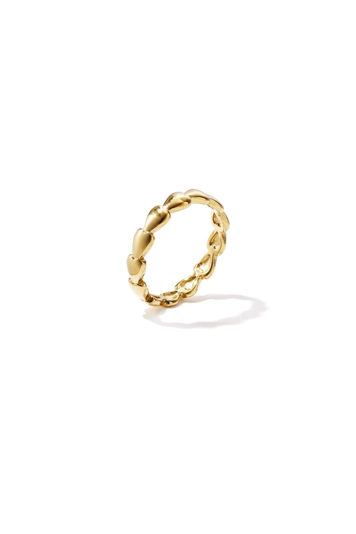 Minimalistische ringen van roestvrij staal met hartvorm, eenvoudige dagelijkse collectie, dames sieraden