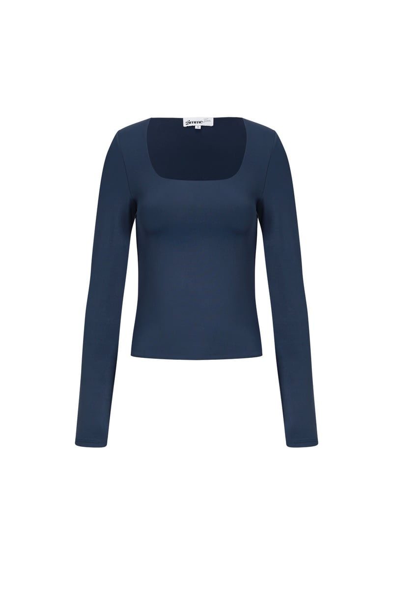 Nylon Lange mouwen tops Effen kleur Basic All Fit Kleding