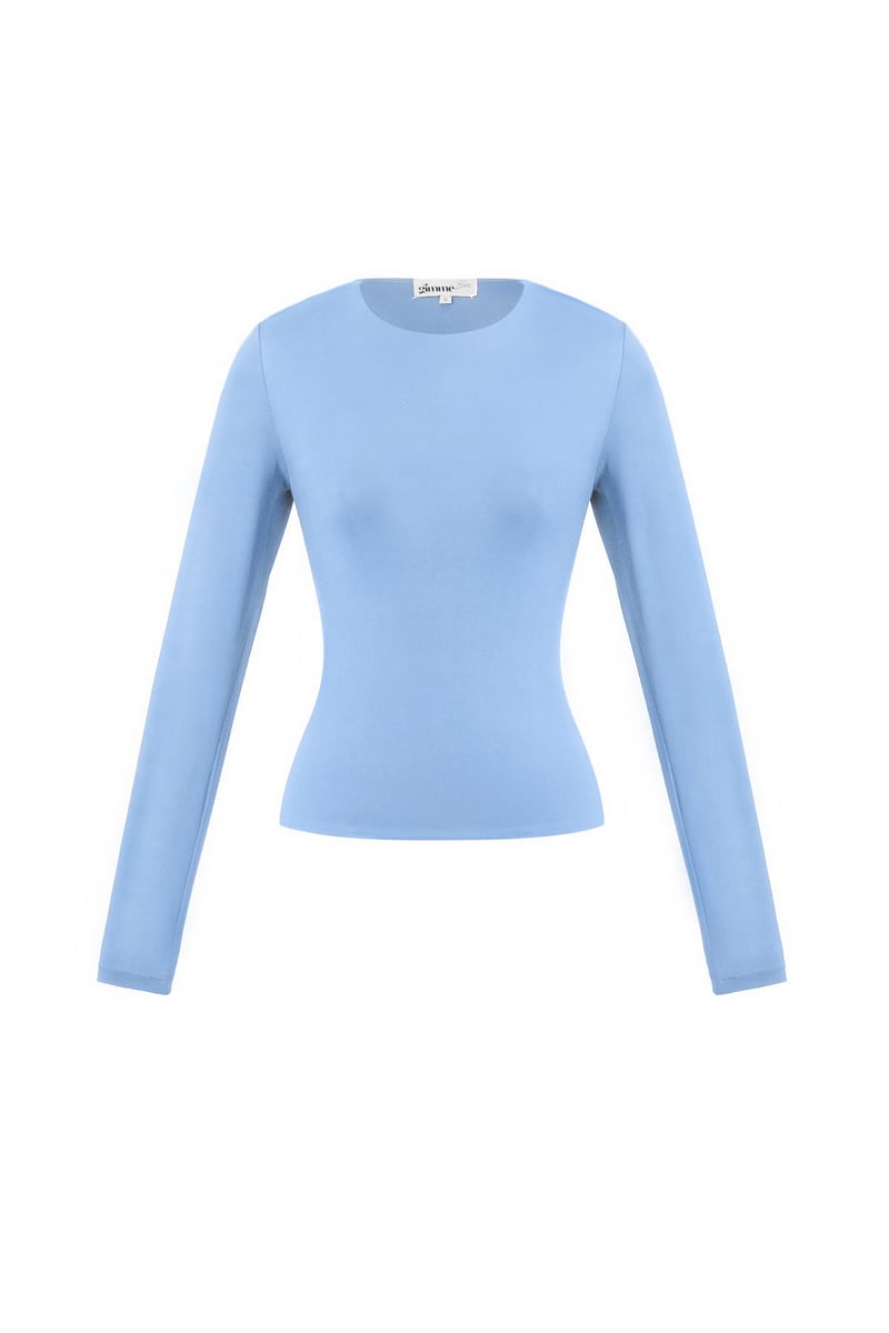 Nylon Lange mouwen tops Effen kleur Basic All Fit Kleding