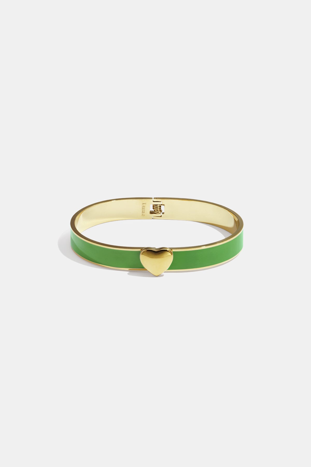 Kleurrijke hartvormige armbanden van roestvrij staal - 0,9 cm