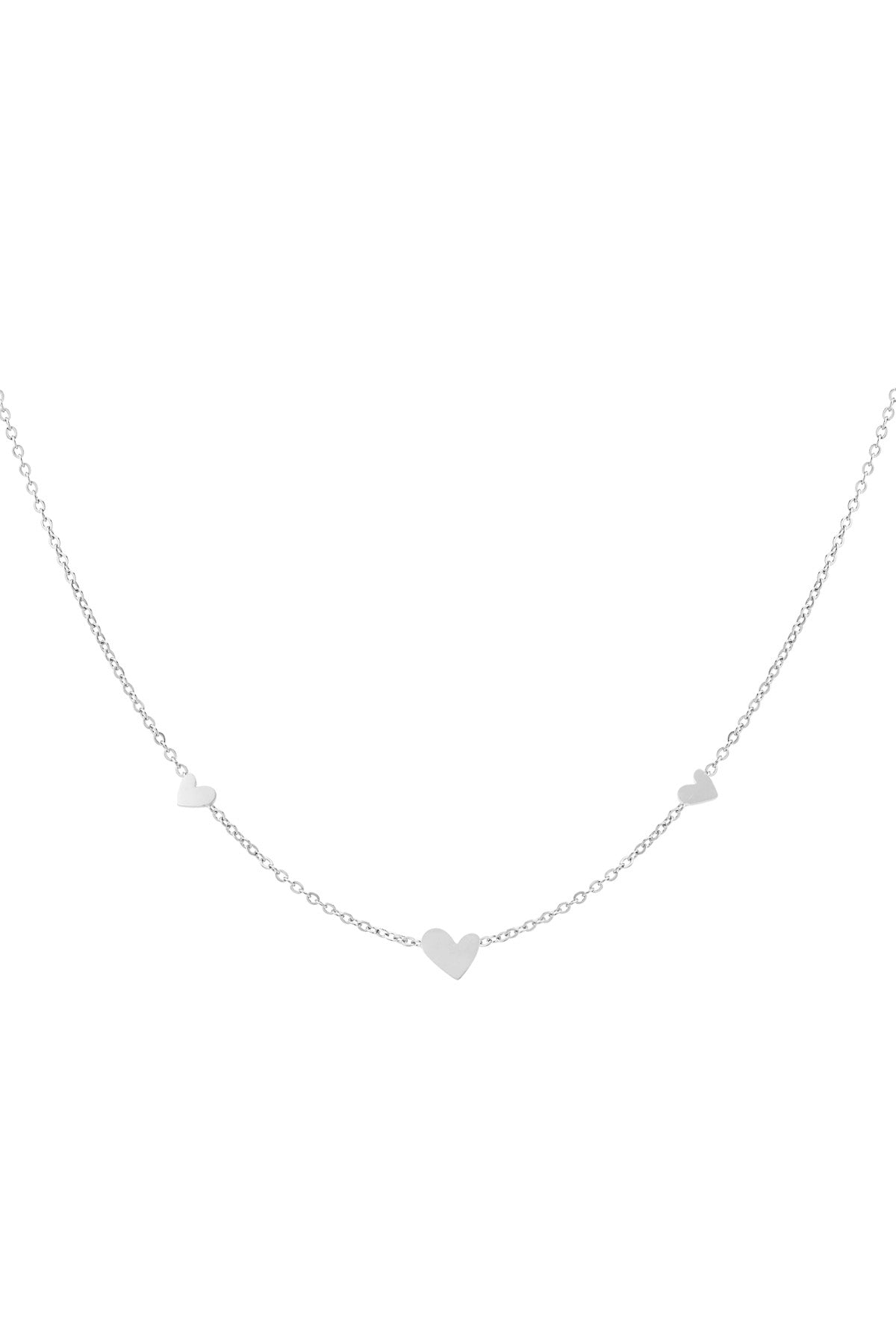 klasssieke ketting met hartjes