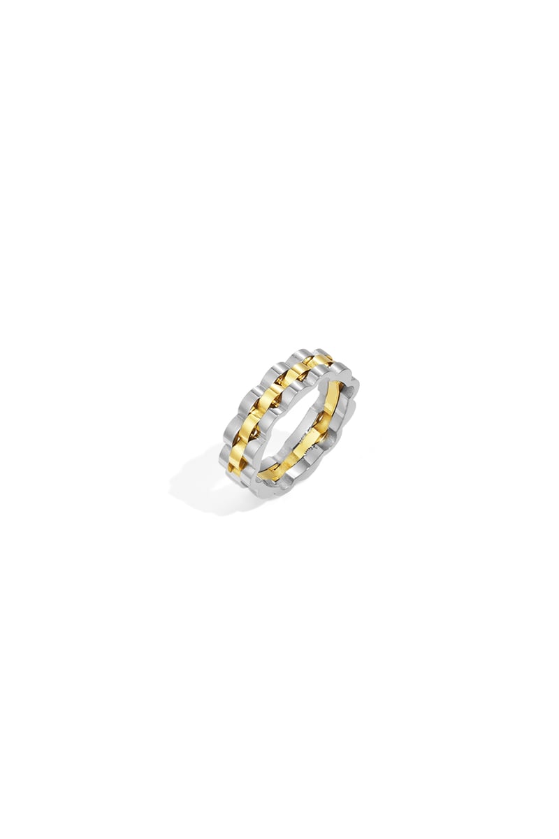 Roestvrijstalen minimalistische ringen onregelmatige vorm Eenvoudig dagelijks Eenvoudige serie Dames sieraden
