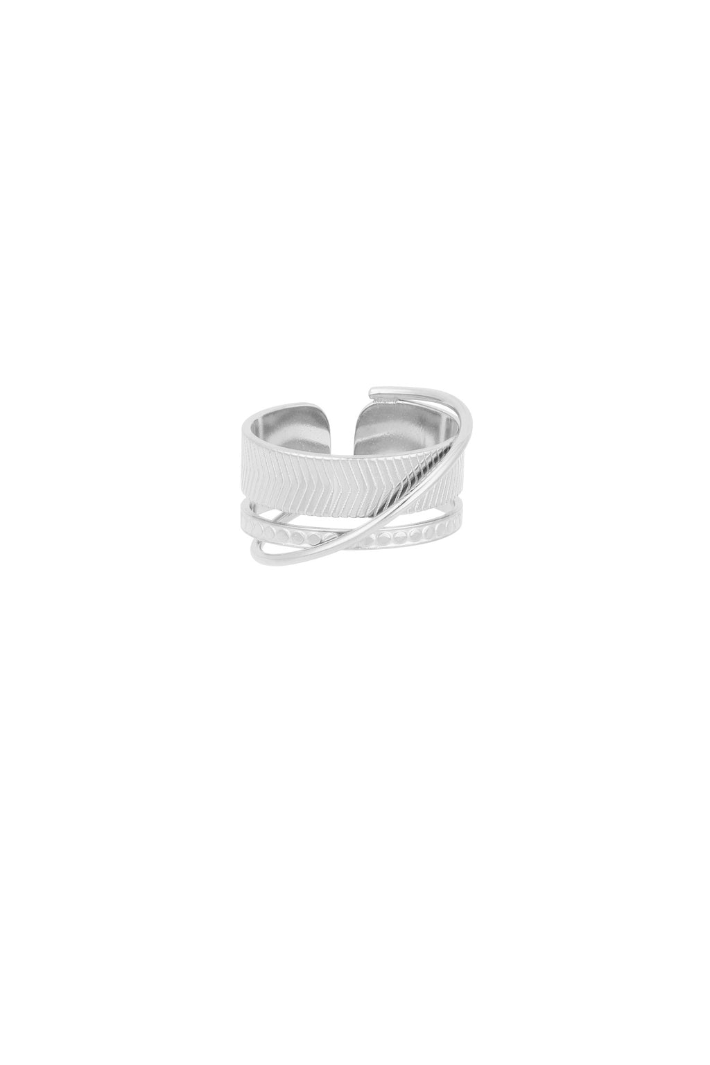 stacked treasures ring
