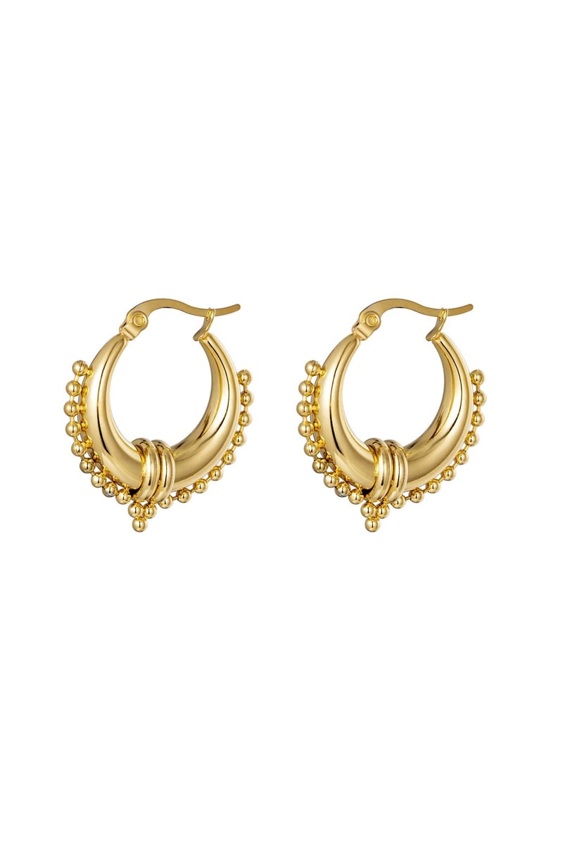 Oorbellen Saraswati Goud kleur Stainless Steel