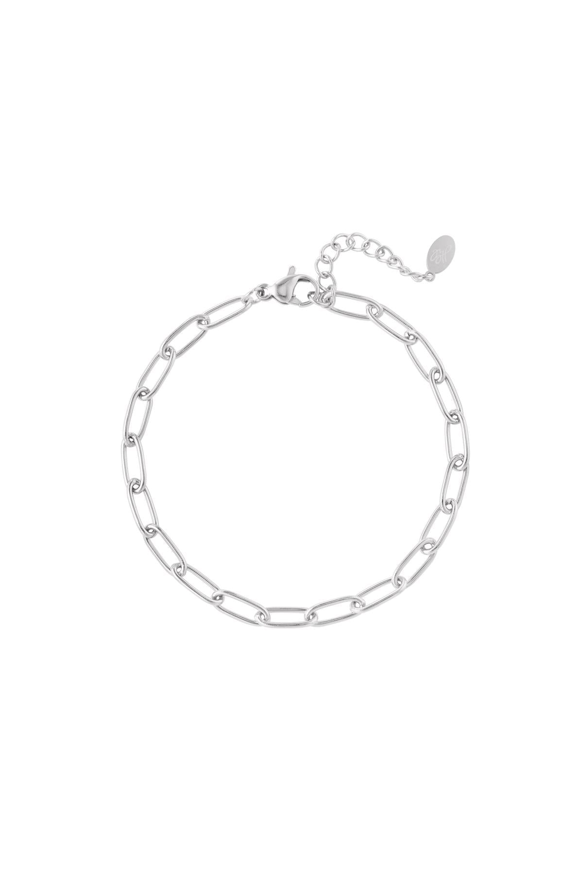Schakelarmband basic Goud kleur Stainless Steel