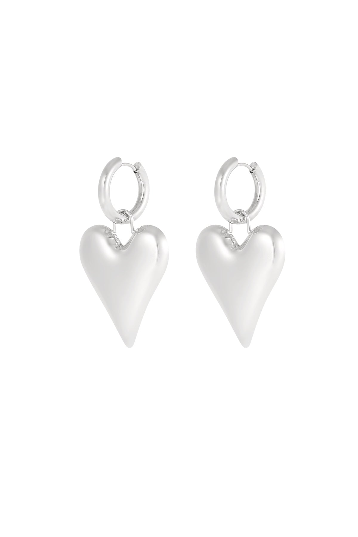 big heart hanger oorbellen