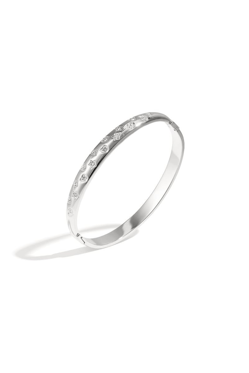 Armbanden van roestvrij staal met stippen, casual, dagelijks, eenvoudig, serie, damessieraden
