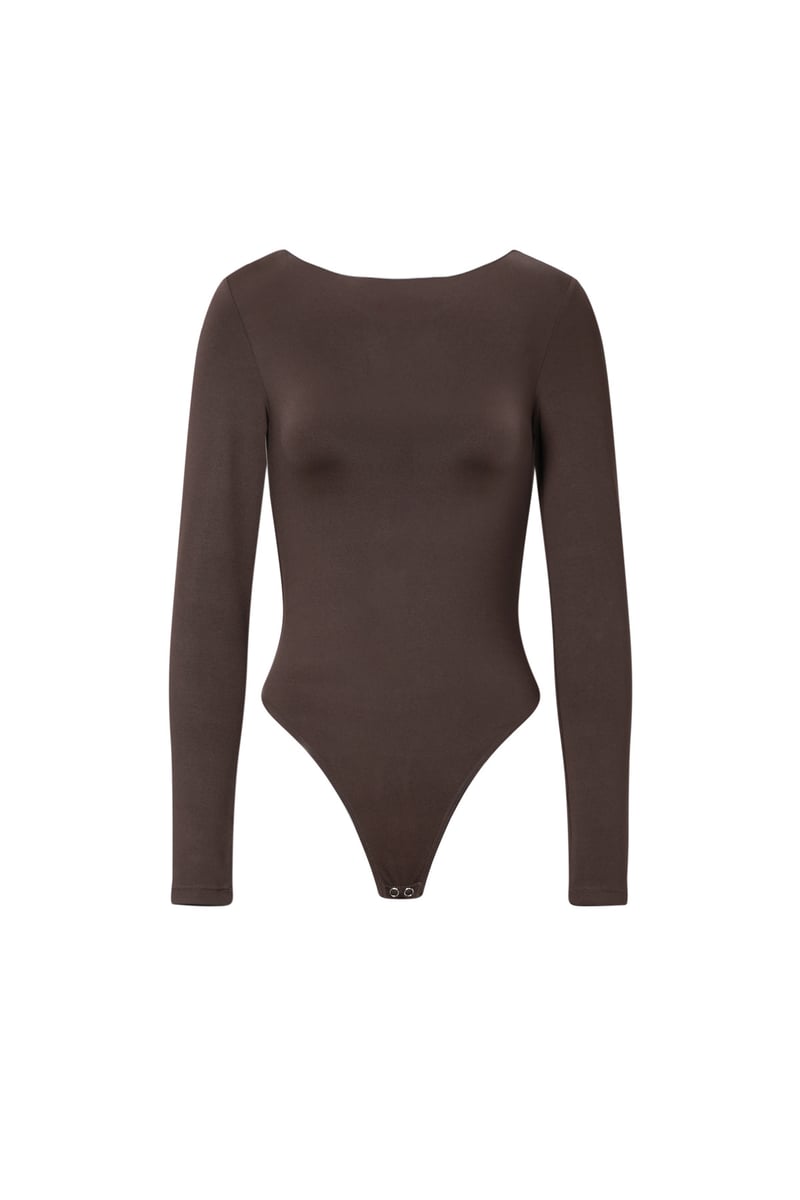 Nylon Shapewear Bodysuit Effen kleur Basic All Fit Kleding