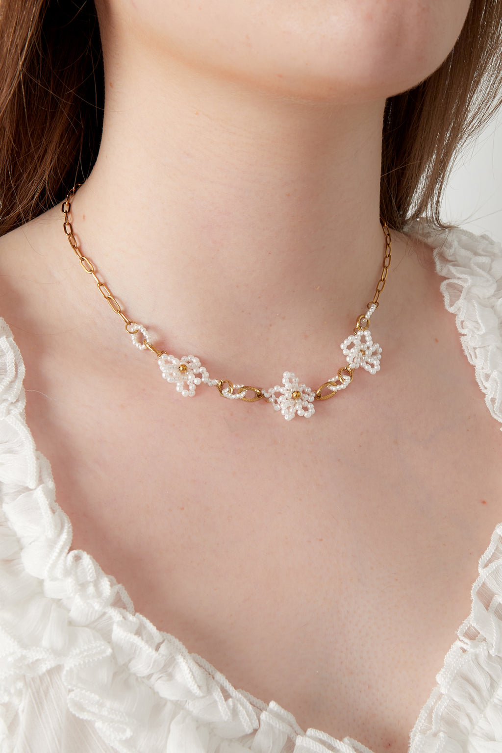 Bloemenschakelketting Ketting