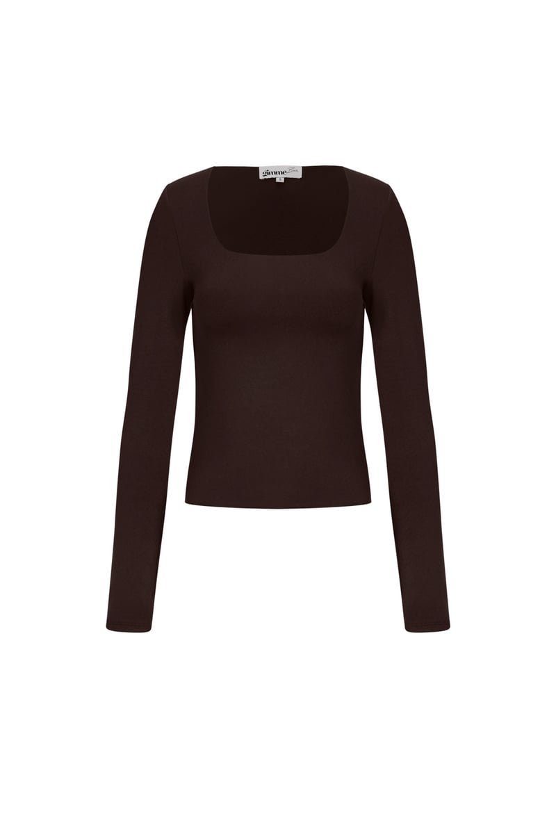 Nylon Lange mouwen tops Effen kleur Basic All Fit Kleding