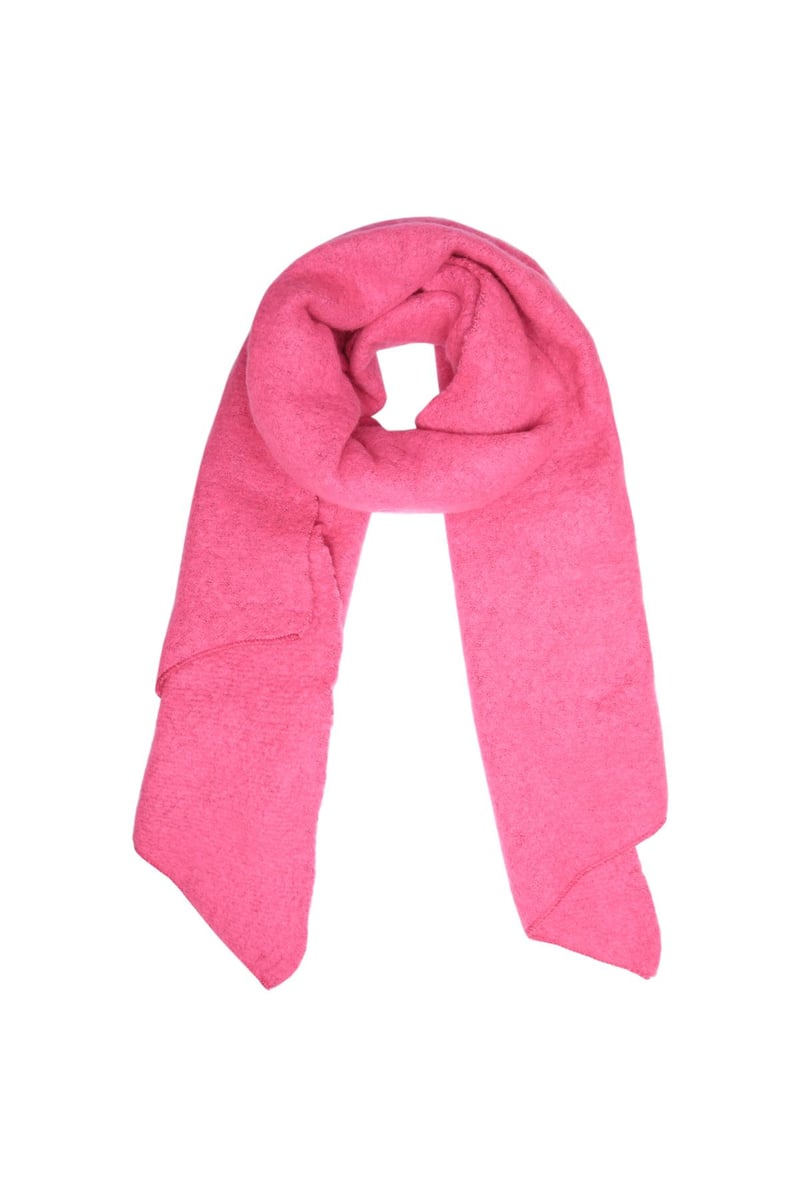 Zachte wintersjaal koraal Polyester