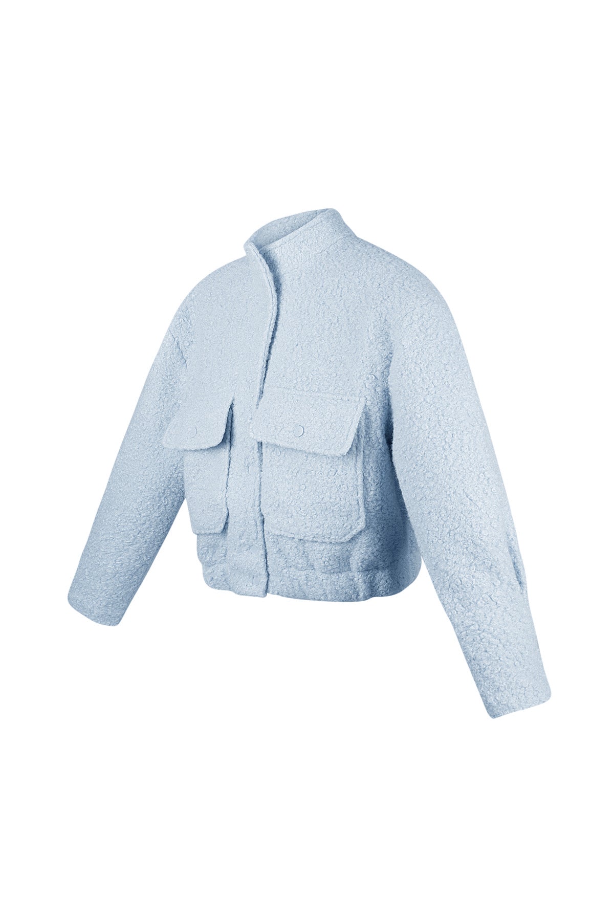 Boucle bomber jas