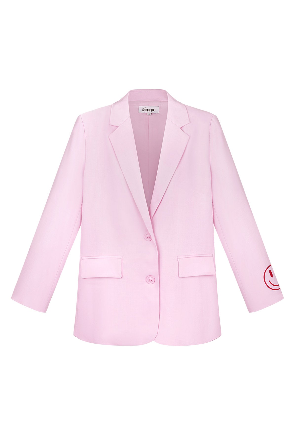 Polyester Vrouwen Blazerset Oversized Fit met Geborduurd Logo