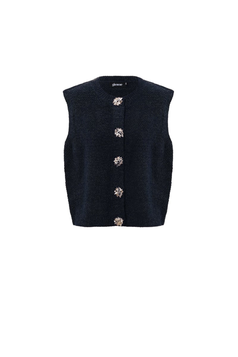 Polyestervezel (polyester) Gebreid vest Effen kleur Casual Herfst/Winterkleding