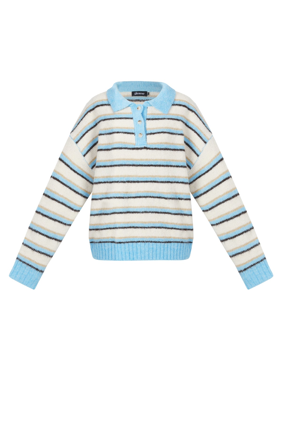 Polyestervezel (polyester) Gebreide truien Strepen Casual Herfst/Winterkleding
