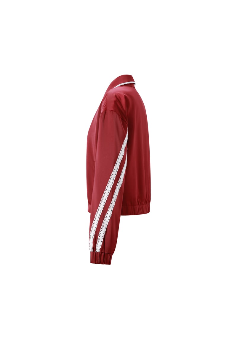 Sportief jasje met satijnen look