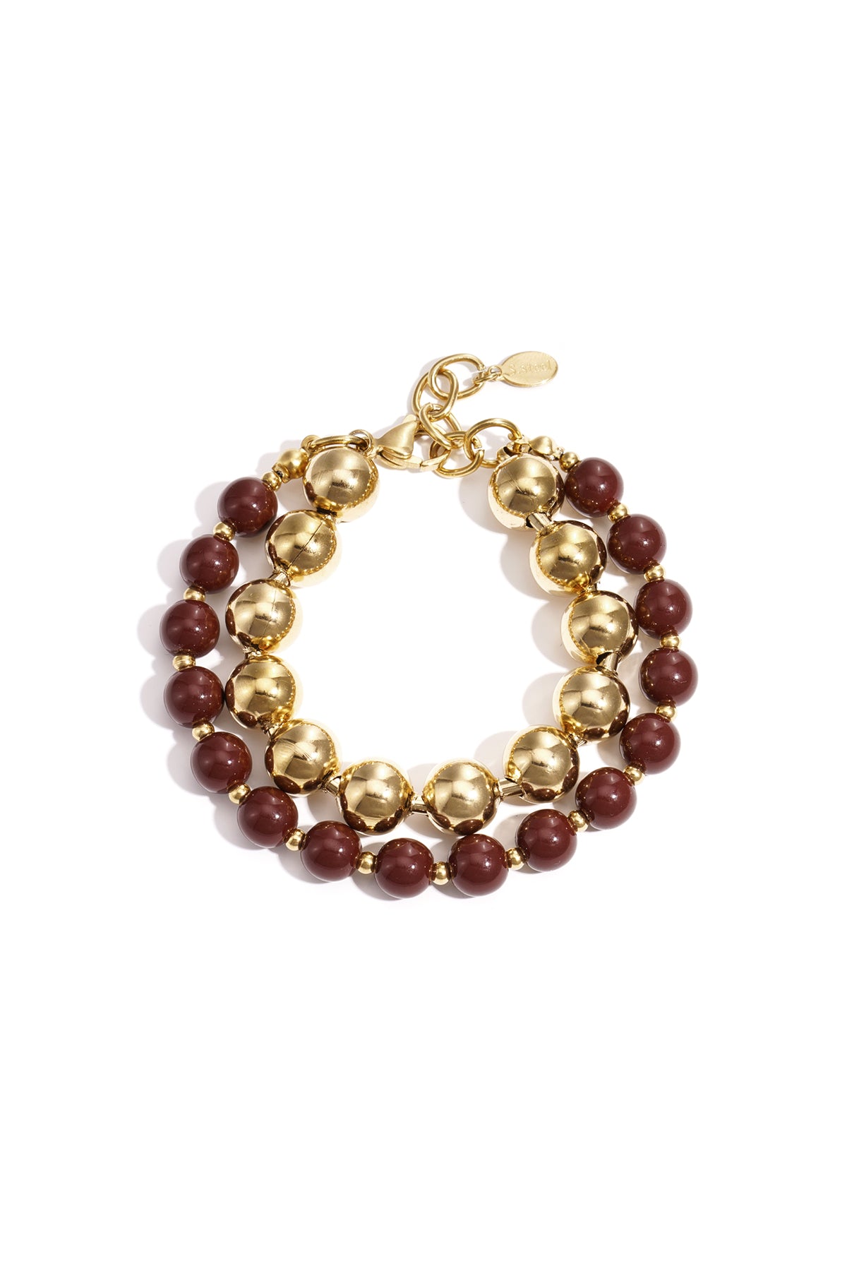 Armbanden met kralen van roestvrij staal, kralen, casual, dagelijks, eenvoudig, serie, damessieraden