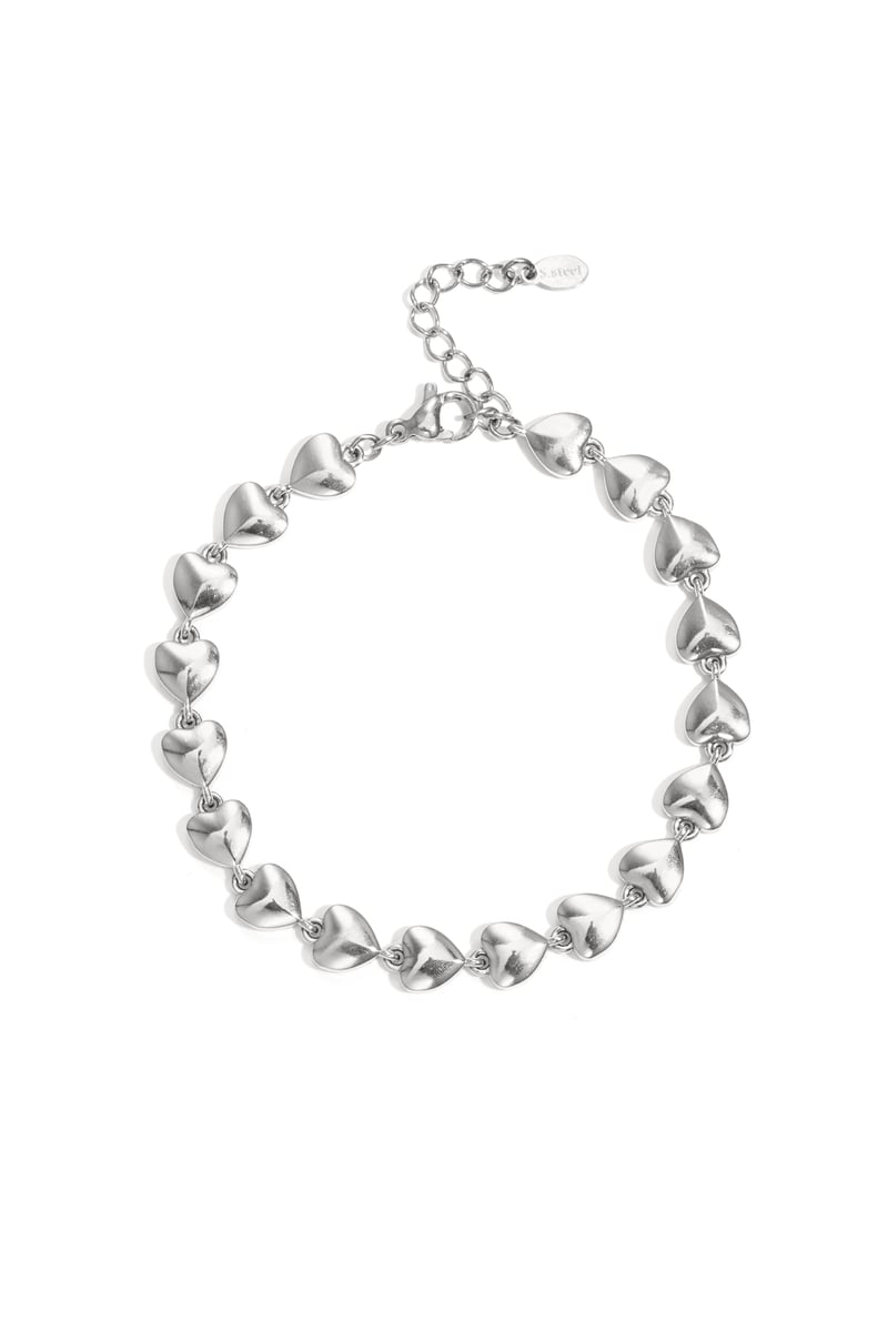 Roestvrijstalen kettingarmbanden Hart Simple Daily Simple Series Damessieraden
