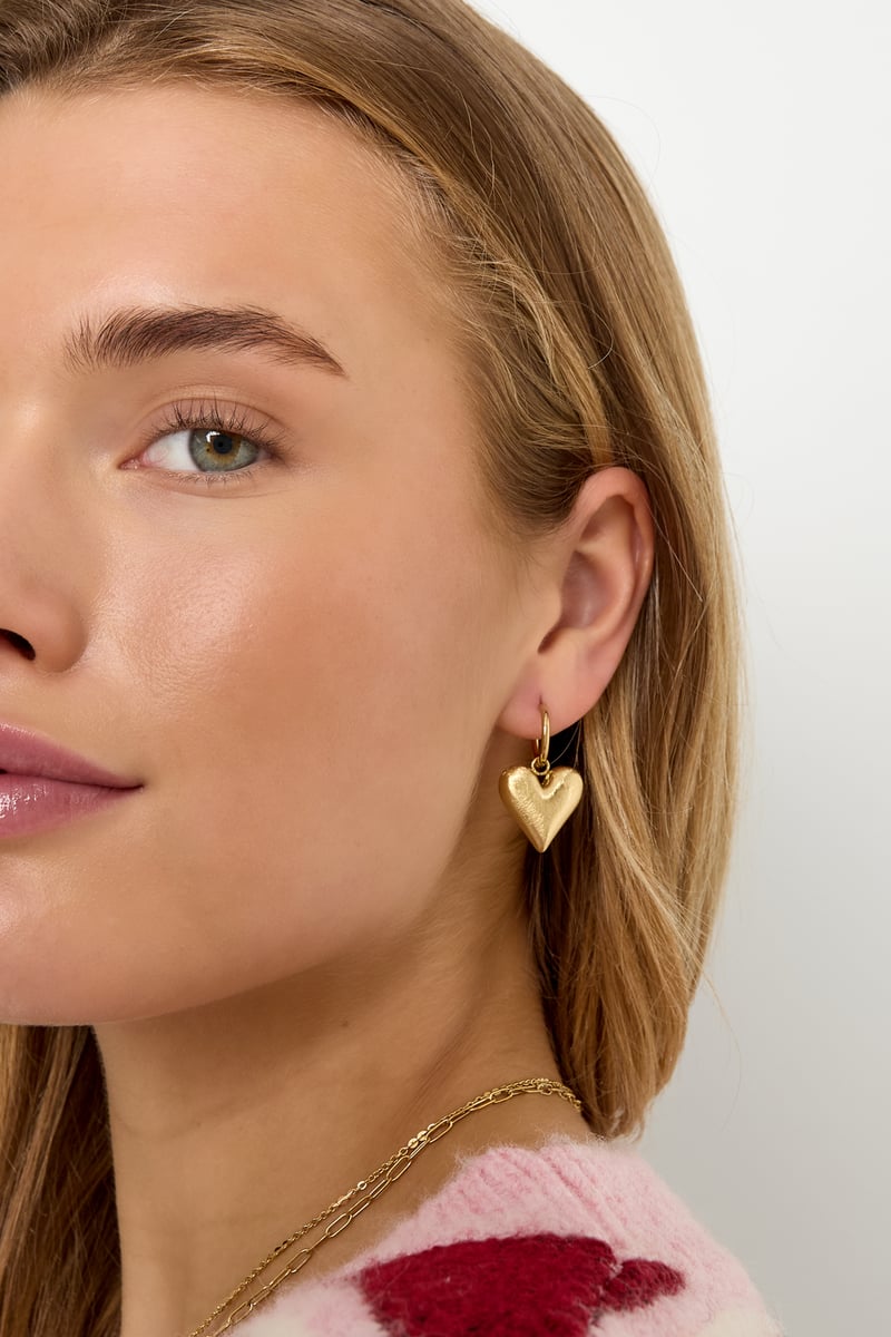 Oorbellen met hartjes, casual, dagelijks, eenvoudig, serie, damessieraden