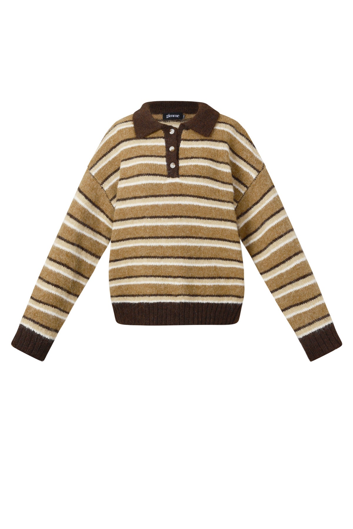 Polyestervezel (polyester) Gebreide truien Strepen Casual Herfst/Winterkleding