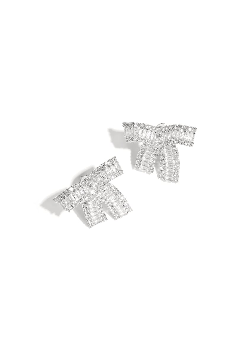 Koperen oorbellen met strik, elegante kerst, luxe serie, damessieraden