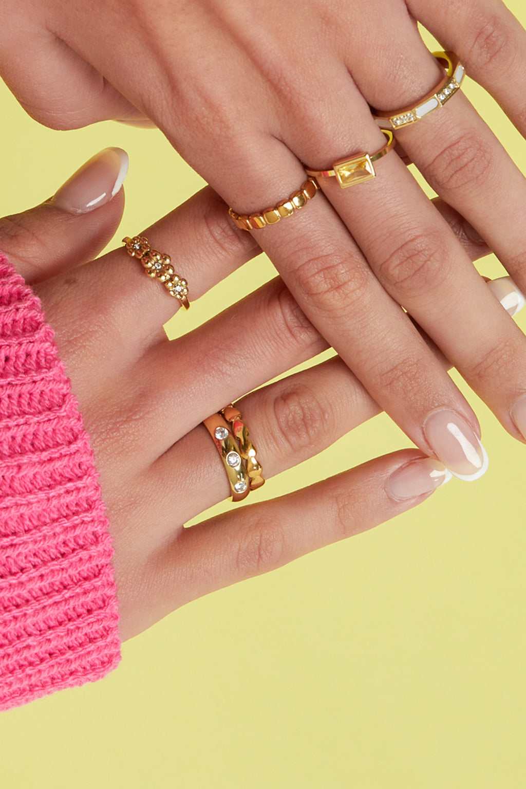 Minimalistische ringen van roestvrij staal met hartvorm, eenvoudige dagelijkse collectie, dames sieraden