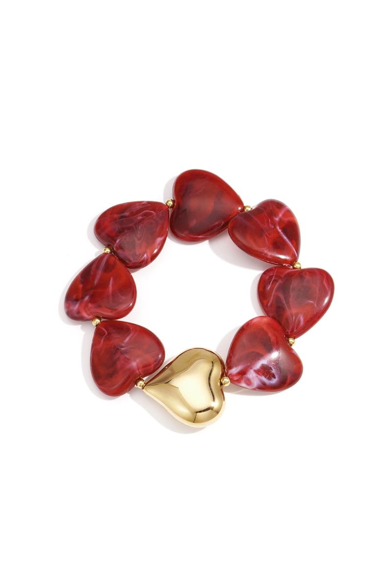 Acryl kralen armbanden hart retro dagelijkse klassieke serie dames sieraden