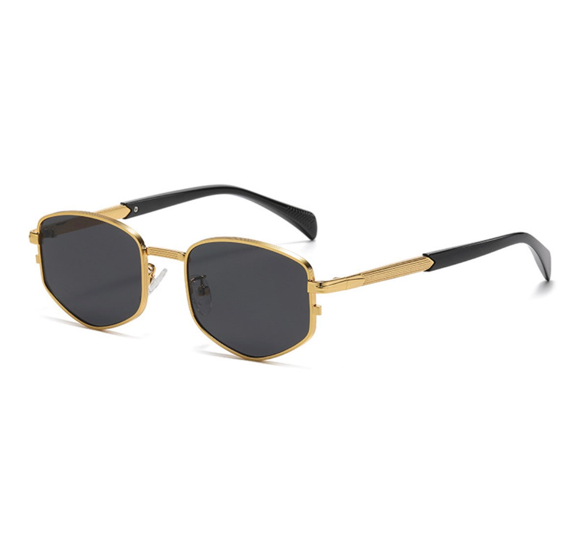 GoldShadow Hexagon Zonnebril – UV400 | Black Lens