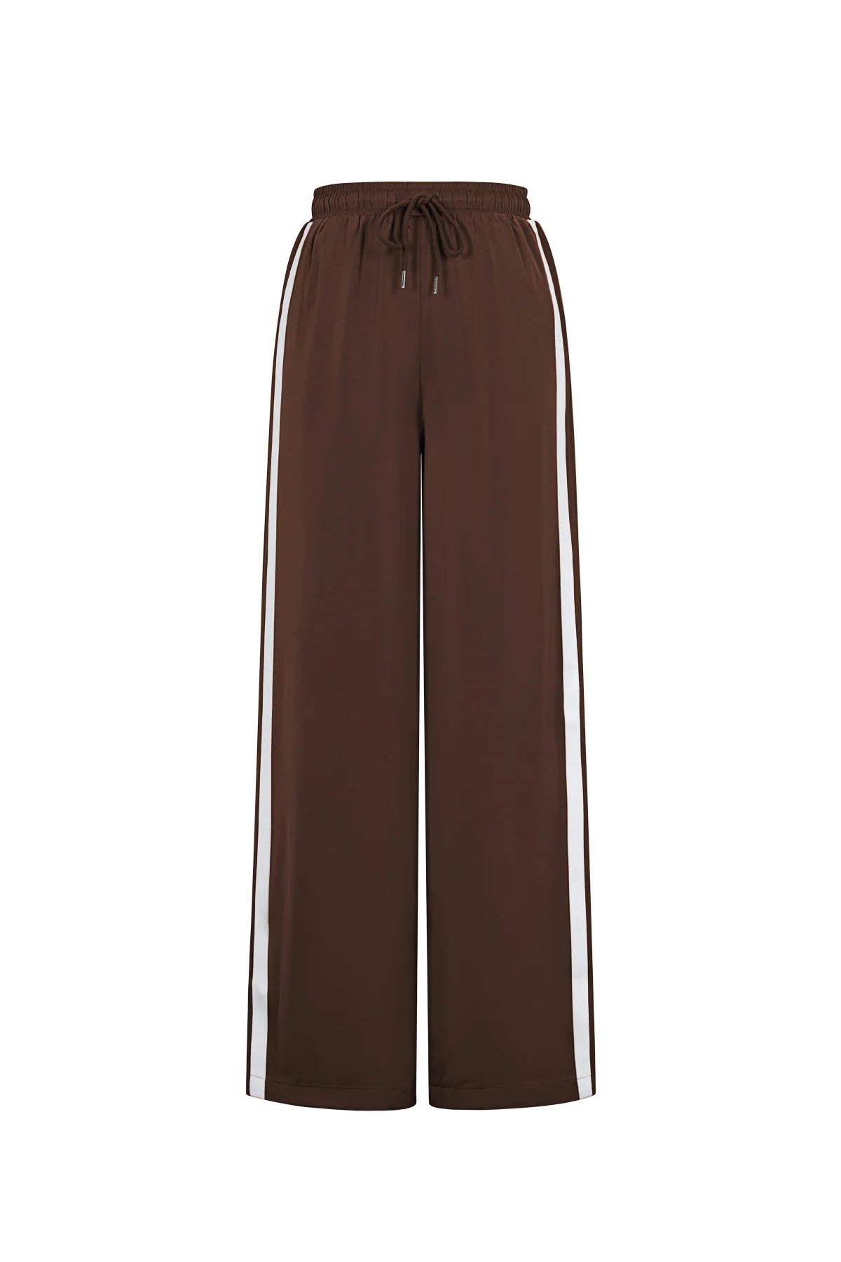 Satijnen broek met strepen