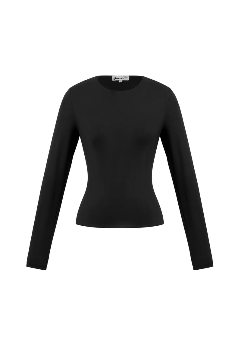 Nylon Lange mouwen tops Effen kleur Basic All Fit Kleding