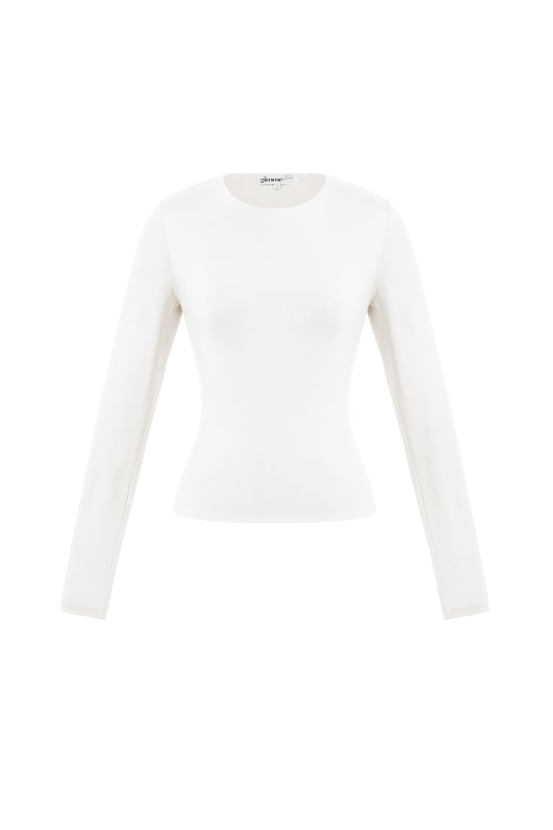 Nylon Lange mouwen tops Effen kleur Basic All Fit Kleding
