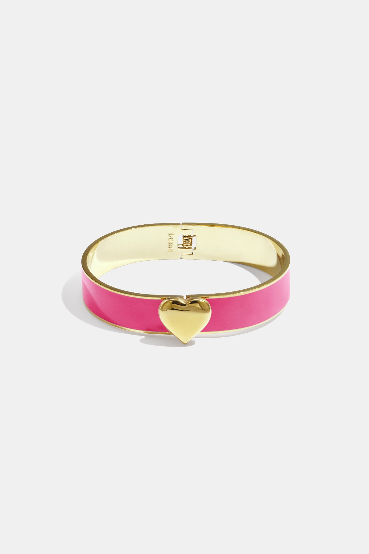Kleurrijke hartvormige armbanden van roestvrij staal - 1,3 cm