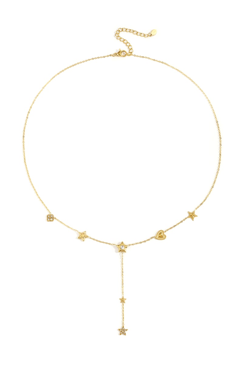 Roestvrijstalen hangerkettingen Star Casual Daily Simple Series Damessieraden