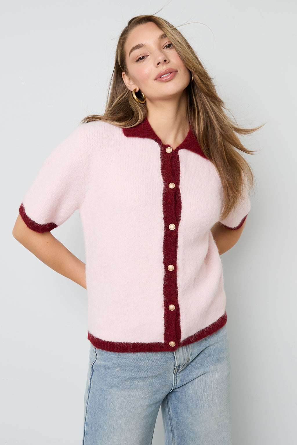 Cardigan met korte mouwen