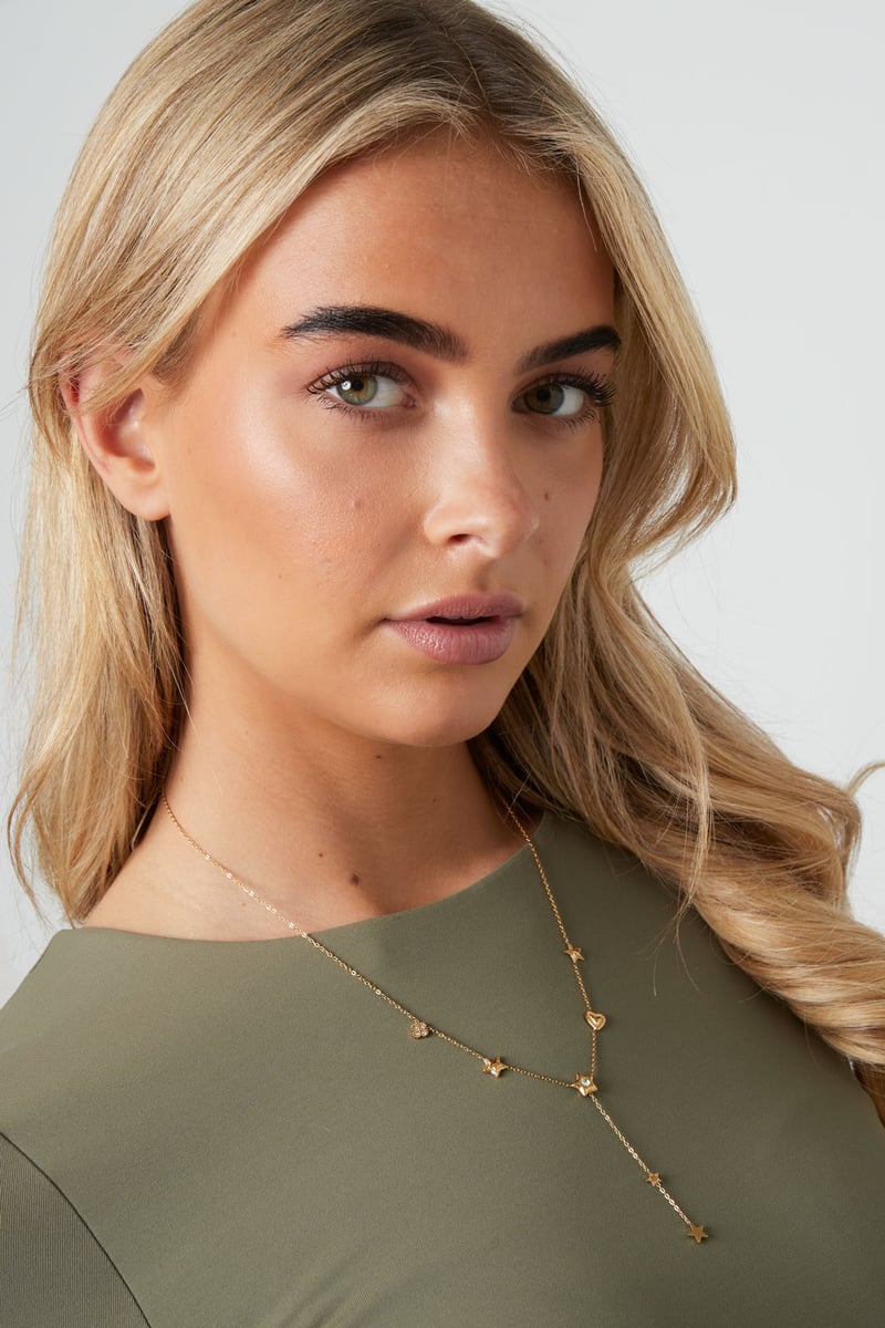 Roestvrijstalen hangerkettingen Star Casual Daily Simple Series Damessieraden
