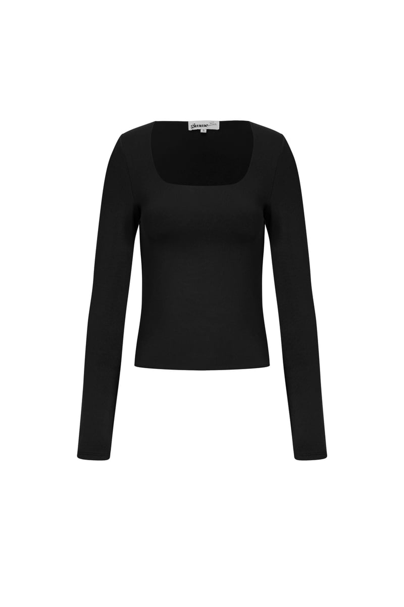 Nylon Lange mouwen tops Effen kleur Basic All Fit Kleding