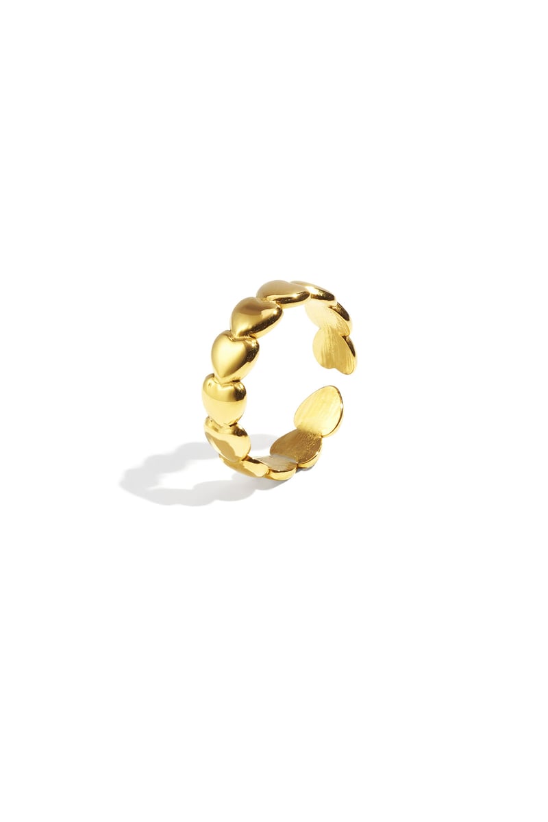 Roestvrijstalen minimalistische ringen Hart Casual Dagelijks Eenvoudig Serie Dames sieraden
