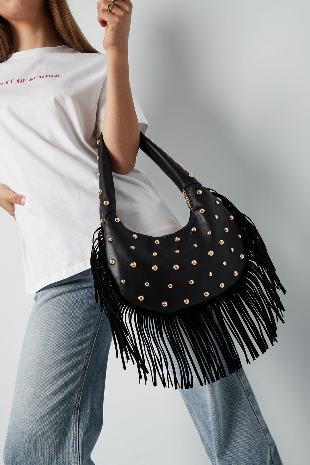 Handtas met studs