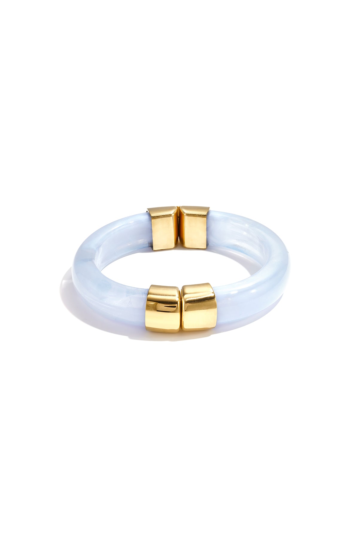 Chunky bangle met gouden details
