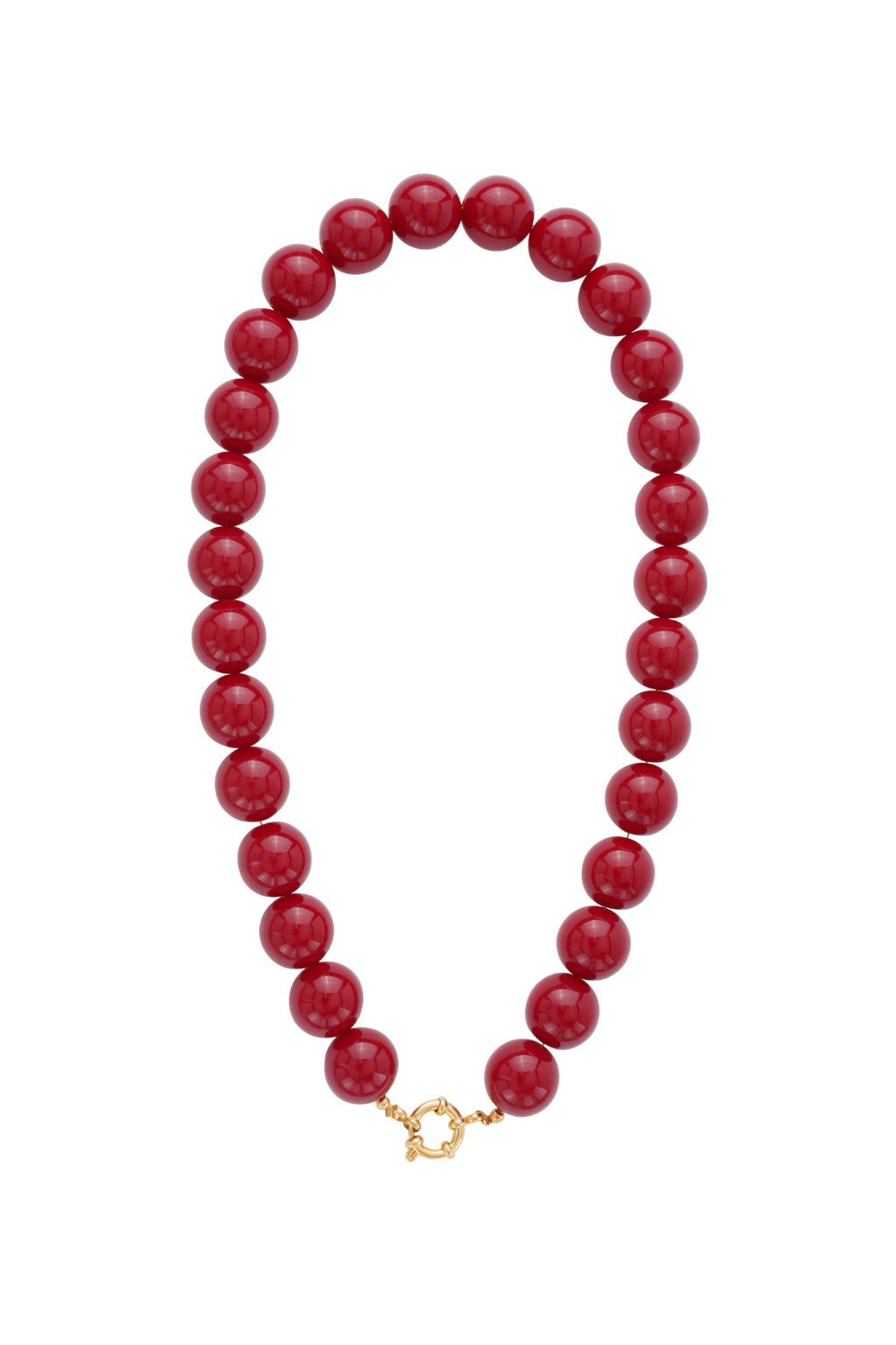 Resin Beaded Necklaces Beads Casual Daily Simple Series Women's jewelry-15mm