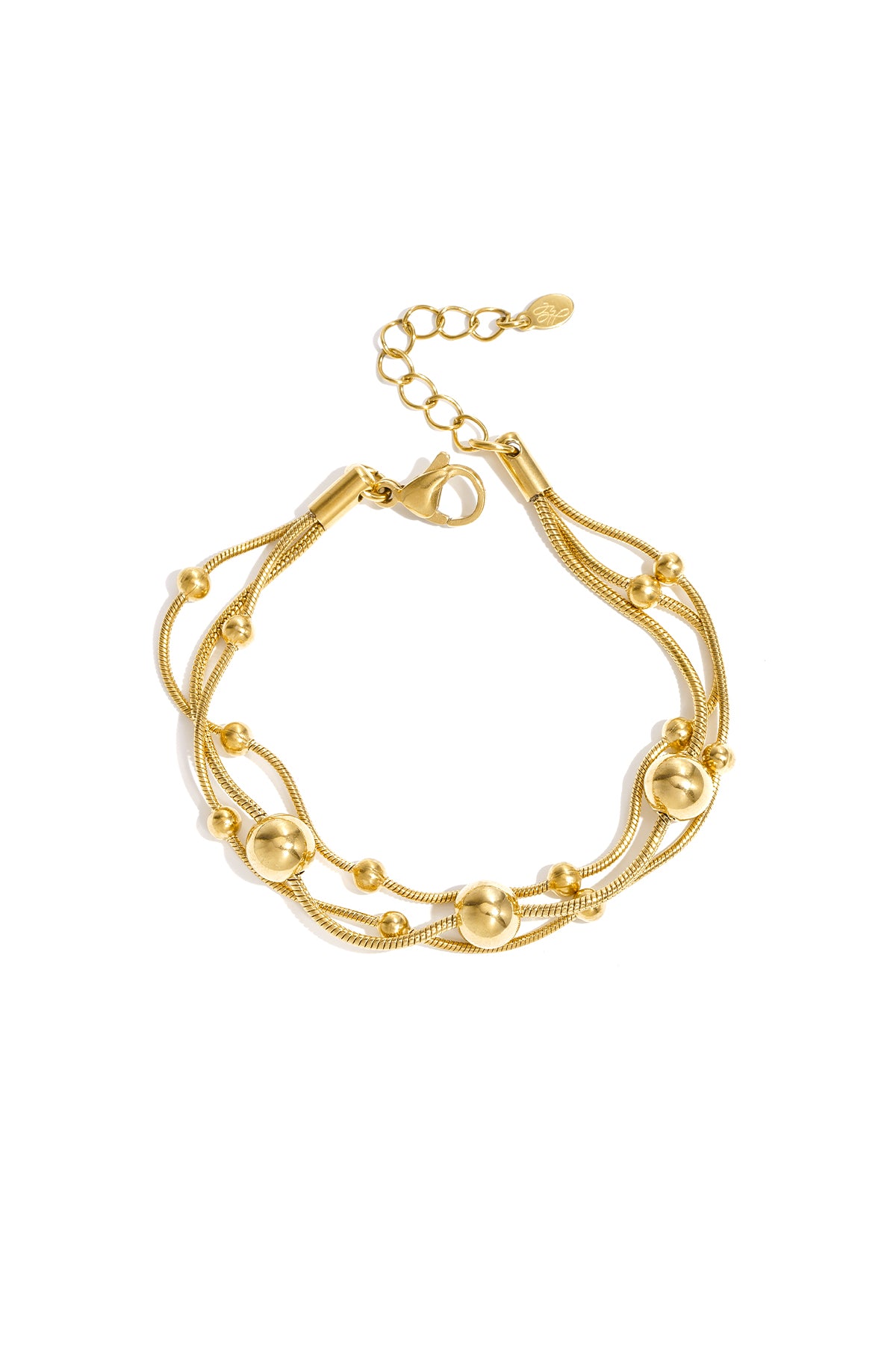 Roestvrijstalen schakelarmbanden met stippen, casual, eenvoudig en geschikt voor dagelijks gebruik, damessieraden
