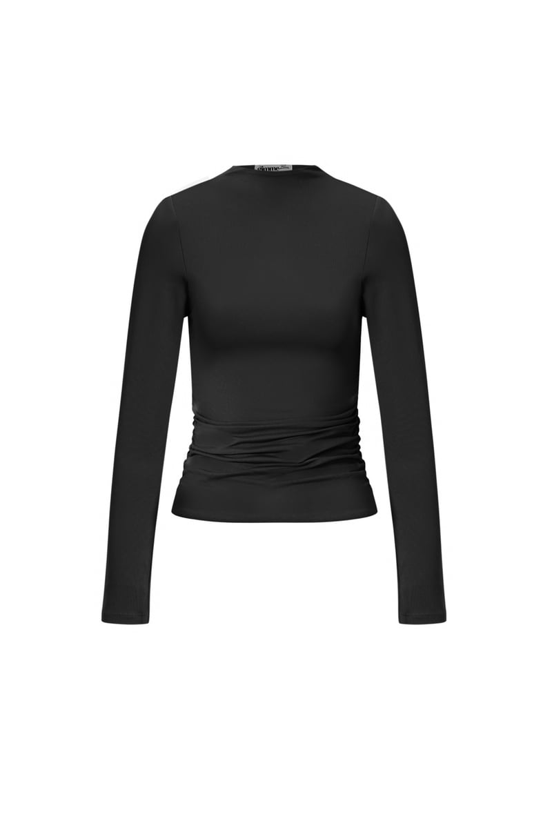 Nylon Lange mouwen tops Effen kleur Basic All Fit Kleding