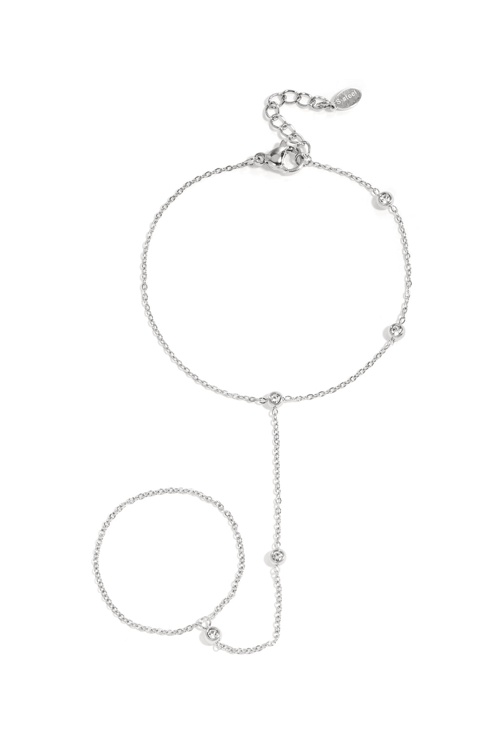 Handchain met asymmetrische steentjes